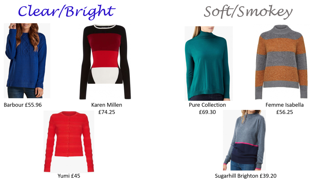 Knitwear for Brights and Smokey